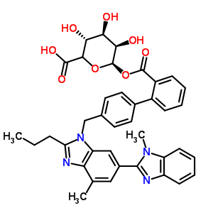 Telmisartan acyl-β-d-glucuronide Structure,250780-40-6Structure