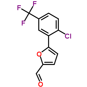 5-[2-Chloro-5-(trifluoromethyl)phenyl]furfural Structure,259196-40-2Structure