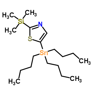 5-(Tributylstannyl)-2-(trimethylsilyl)thiazole Structure,263868-71-9Structure