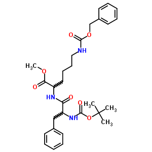 L-lysine,n2-[n-[(1,1-dimethylethoxy)carbonyl]-d-phenylalanyl]-n6-[(phenylmethoxy)carbonyl]-,methyl ester (9ci) Structure,27168-28-1Structure