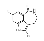 2-Bromo-8-fluoro-4,5-dihydro-1h-azepino[5,4,3-cd]indol-6(3h)-one Structure,283173-80-8Structure