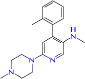 N-methyl-6-(4-methylpiperazin-1-yl)-4-o-tolylpyridin-3-amine Structure,290297-25-5Structure