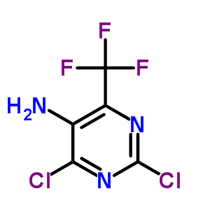 5-Pyrimidinamine,2,4-dichloro-6-(trifluoromethyl)- Structure,2925-96-4Structure