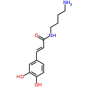 N-(4-aminobutyl)-3-(3,4-dihydroxyphenyl)propenamide Structure,29554-26-5Structure