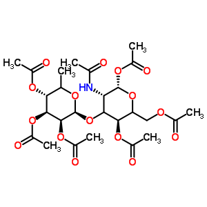 2-Acetamido-2-deoxy-3-o-(alpha-l-fucopyranosyl)-d-glucopyranose pentaacetate Structure,309263-13-6Structure