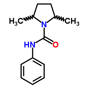 2,5-Dimethyl-n-phenyl-pyrrolidine-1-carboxamide Structure,34484-77-0Structure