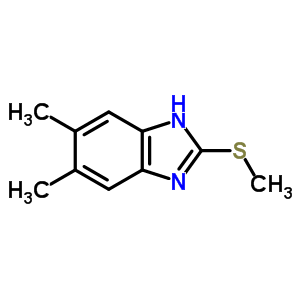 5,6-Dimethyl-2-methylsulfanyl-1h-benzoimidazole Structure,35190-53-5Structure