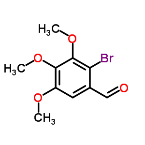 3,4,5-Trimethoxy-2-bromobenzaldehyde Structure,35274-53-4Structure