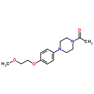 Ethanone, 1-[4-[4-(2-methoxyethoxy)phenyl]-1-piperazinyl]- Structure,387358-27-2Structure