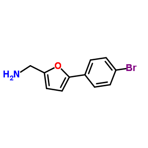 5-(4-Bromophenyl)-2-furyl]methylamine hydrochloride Structure,39169-94-3Structure