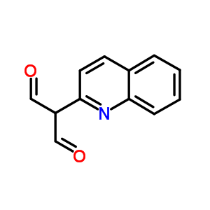 2-(2-喹啉)丙二醛結構式_40070-84-6結構式