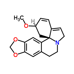 (3Beta)-1,2,6,7-tetradehydro-3-methoxy-15,16-[methylenebis(oxy)]-erythrinan Structure,466-77-3Structure