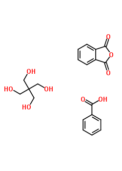 Benzoic acid, polymer with 2,2-bis(hydroxymethyl)-1,3-propanediol and 1,3-isobenzofurandione Structure,51121-95-0Structure