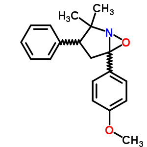 6-Oxa-1-azabicyclo[3.1.0]hexane,5-(4-methoxyphenyl)-2,2-dimethyl-3-phenyl- Structure,54254-58-9Structure