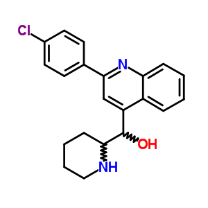 [2-(4-Chlorophenyl)quinolin-4-yl]-(2-piperidyl)methanol Structure,5428-80-8Structure