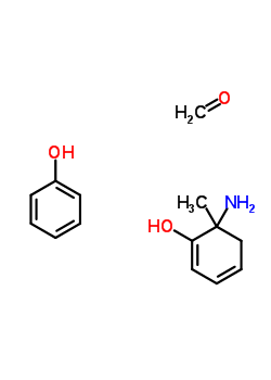 Formaldehyde, polymer with ammonia, 2-methylphenol and phenol Structure,55185-45-0Structure