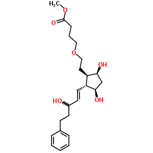 5-Oxa-17-phenyl-18,19,20-trinor prostaglandin f1 alpha methyl ester Structure,55444-88-7Structure