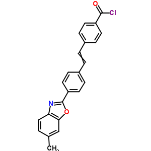 4-{2-[4-(6-Methyl-1,3-benzoxazol-2-yl)phenyl]vinyl}benzoyl chloride Structure,56564-40-0Structure