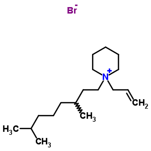 1-(3,7-Dimethyloctyl)-1-prop-2-enyl-3,4,5,6-tetrahydro-2h-pyridine bromide Structure,56717-11-4Structure