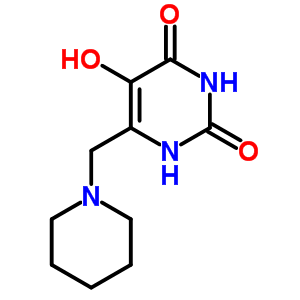 5-Hydroxy-6-(1-piperidylmethyl)-1h-pyrimidine-2,4-dione Structure,5753-19-5Structure