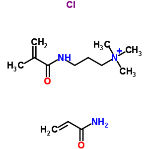 N,n,n-trimethyl-3-(2-methyl-1-oxo-2-propenyl)amino-1-propanaminium chloride polymer with 2-propenamide Structure,58627-30-8Structure