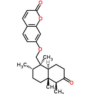 7-((Decahydro-1,4a,5,6-tetramethyl-7-oxo-1-naphthalenyl)methoxy)-2h-1-benzopyran-2-one Structure,58939-89-2Structure