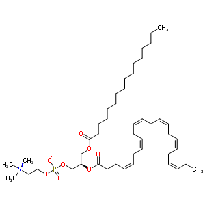 1-Palmitoyl-2-docosahexaenoyl-sn-glycero-3-phosphocholine Structure,59403-54-2Structure