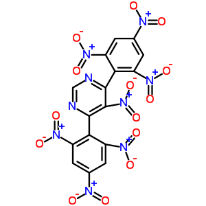 5-Nitro-4,6-bis(2,4,6-trinitrophenyl)pyrimidine Structure,59543-70-3Structure