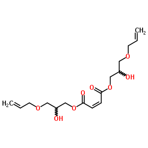 Fumaric acid bis[3-(allyloxy)-2-hydroxypropyl] ester Structure,5975-73-5Structure