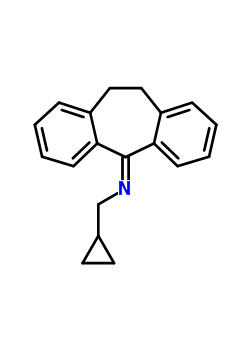 N-cyclopropylmethyl-10,11-dihydro-5h-dibenzo-(a,d)-cyclohepten-5-imine Structure,59864-46-9Structure