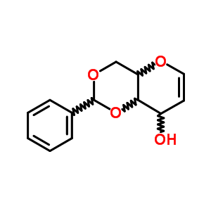 1,5-Anhydro-2-deoxy-4,6-o-(phenylmethylene)-d-ribo-hexa-1-enitol Structure,5987-33-7Structure