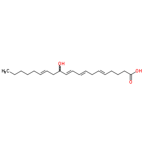 12-Hydroxy-5,8,10,14-eicosatetraenoic acid Structure,59985-28-3Structure