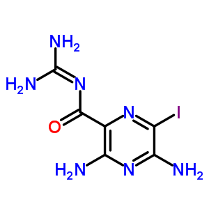 6-Iodoamiloride, hydrochloride dihydrate Structure,60398-23-4Structure