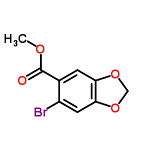 Methyl 6-bromobenzo[d][1,3]dioxole-5-carboxylate Structure,61441-09-6Structure