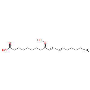 9-Hydroperoxy-11,12-octadecadienoic acid Structure,63121-49-3Structure