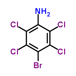 4-Bromo-2,3,5,6-tetrachloroaniline Structure,64186-91-0Structure