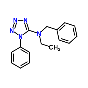 5-[Ethyl(benzylamino)]-1-phenyltetrazole Structure,66907-77-5Structure