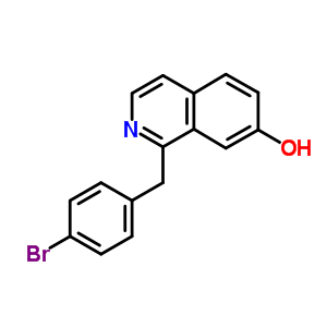 7-Isoquinolinol,1-[(4-bromophenyl)methyl]- Structure,67335-04-0Structure