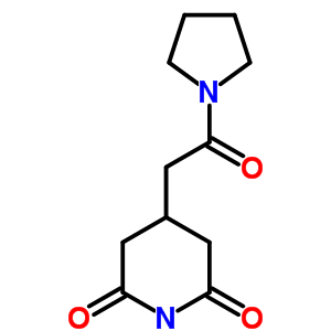 4-(2-Oxo-2-pyrrolidin-1-yl-ethyl)piperidine-2,6-dione Structure,6939-31-7Structure