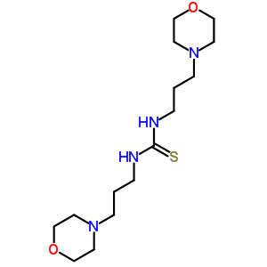 Thiourea,n,n-bis[3-(4-morpholinyl)propyl]- Structure,6941-97-5Structure