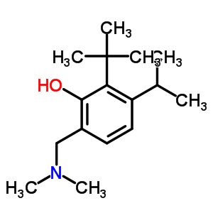 6-(Dimethylaminomethyl)-3-propan-2-yl-2-tert-butyl-phenol Structure,6941-99-7Structure