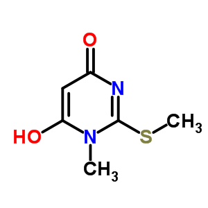 6-Hydroxy-1-methyl-2-methylsulfanyl-pyrimidin-4-one Structure,6945-56-8Structure