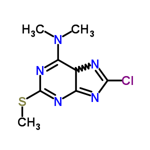 8-Chloro-n,n-dimethyl-2-methylsulfanyl-5h-purin-6-amine Structure,6974-03-4Structure