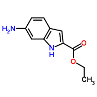 1H-indole-2-carboxylicacid,6-amino-,ethylester(9ci) Structure,71056-60-5Structure