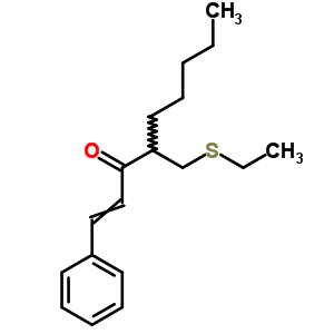 4-(Ethylsulfanylmethyl)-1-phenyl-non-1-en-3-one Structure,74975-60-3Structure