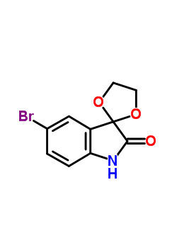 5’-Bromospiro[1,3-dioxolane-2,3’-indol]-2’(1’h)-one Structure,75822-54-7Structure