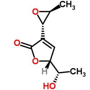 (5R)-5-(1-hydroxyethyl)-3-[(2s,3s)-3-methyloxiran-2-yl]-5h-furan-2-one Structure,76375-62-7Structure