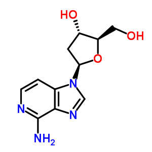 1-(2-Deoxy-beta-d-erythro-pentofuranosyl)-1h-imidazo[4,5-c]pyridin-4-amine Structure,78582-17-9Structure