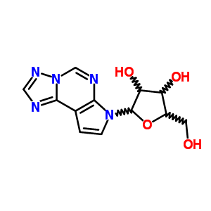 7H-pyrrolo[3,2-e][1,2,4]triazolo[1,5-c]pyrimidine,7-b-d-ribofuranosyl- Structure,78582-20-4Structure