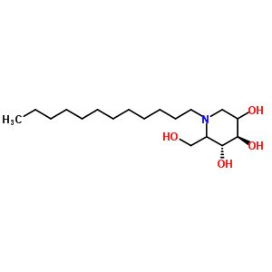 N-dodecyldeoxynojirimycin Structure,79206-22-7Structure